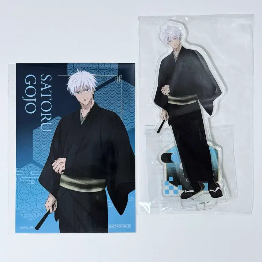 [BUNJANG] Jujutsu Kaisen Tsutaya Pop-Up Yukata Series Satoru Gojo Acrylic Stand & Bromide Set / 주술회전 츠타야 팝업 유카타 아크릴 스탠드 특전 브로마이드 고죠 사토루