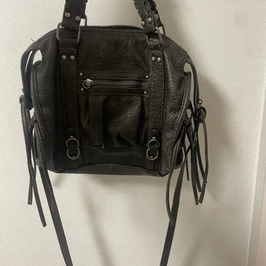 [BUNJANG] Bershka Leather Shoulder Bag Brown / Bershka 레더 숄더백 브라운