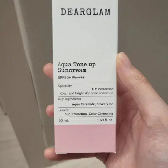 [BUNJANG] Dear Glam Aqua Tone-Up Sun Cream SPF50+ New / 디어글램 아쿠아 톤업 선크림 SPF50+ 새상품