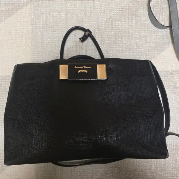 [BUNJANG] Samantha Thavasa Black Tote Bag / 사만사타바사 블랙 검정 토트백