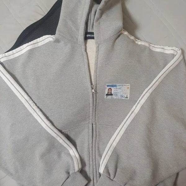 [BUNJANG] Pioneers Hooded Zip-Up Jacket Grey / 파이오니어스 후드