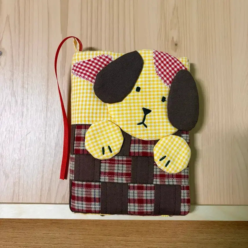 [BUNJANG] Jump Jump Heart Puppy Basket Mini Cover (Diary/Book) / 점프점프하트 바구니속 강아지 북커버 다이어리커버 미니