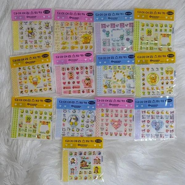 [BUNJANG] Korean Classic Diary Sticker Set / 고전문구 다이어리 스티커