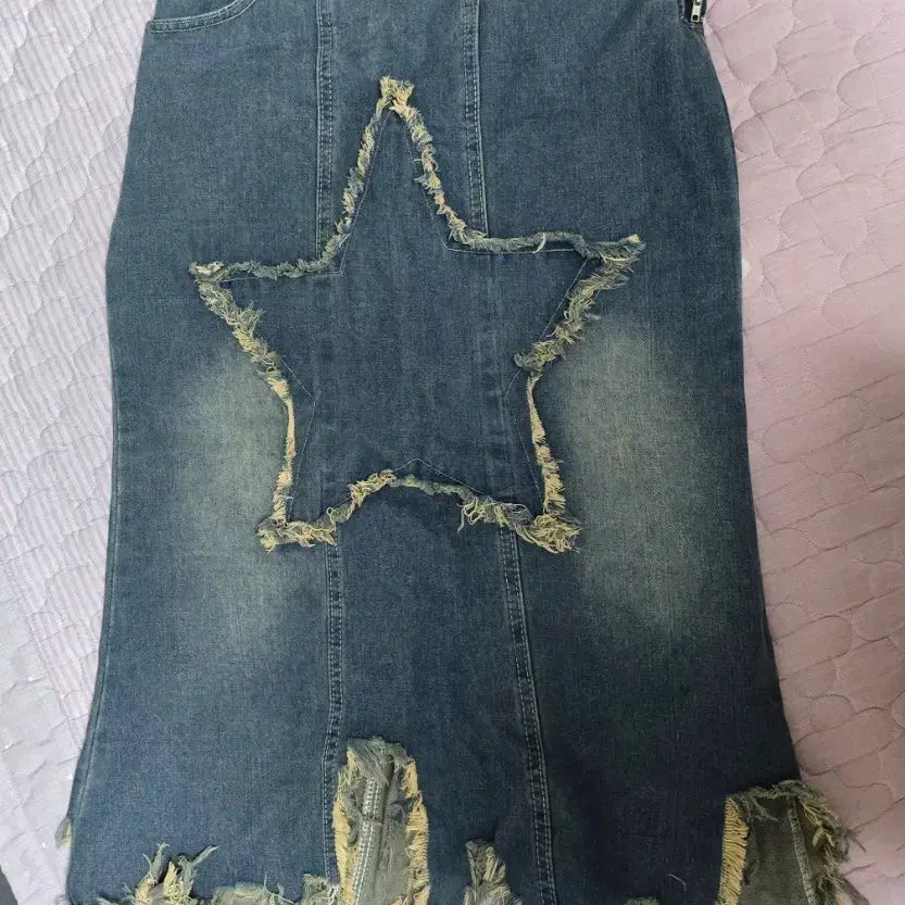 [BUNJANG] Vintage Denim Midi Skirt / 빈티지 데님 미디스커트