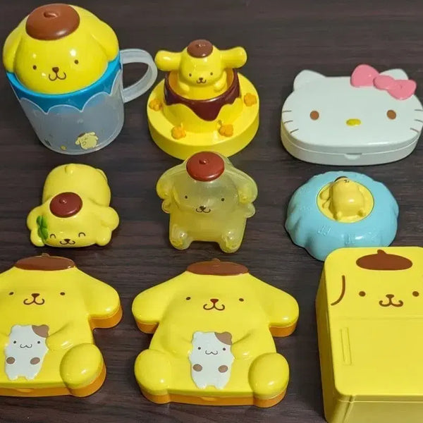 [BUNJANG] Japan McDonald's Happy Meal Pompompurin & Hello Kitty Set (9 pcs) / 일본 맥도날드 해피밀 폼폼푸린, 키티 세트 9종 일괄