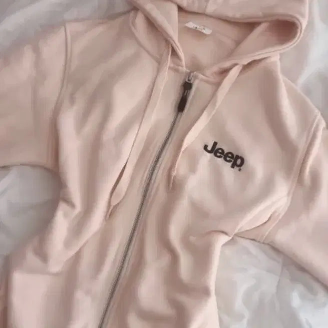 [BUNJANG] Jeep Hooded Zip-Up Ivory / 지프 후드집업