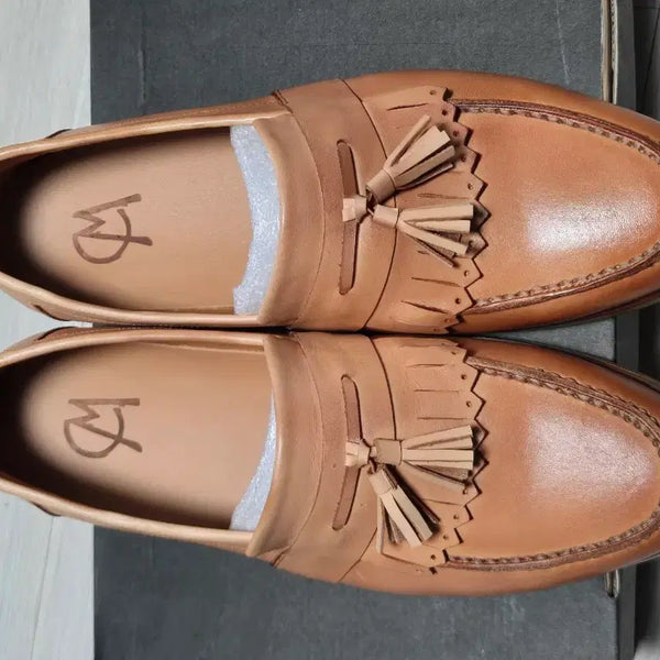 [BUNJANG] Mustem Homme Handmade Leather Tassel Loafers - Brown / 머스템옴므 수제화 테슬로퍼  275 추천