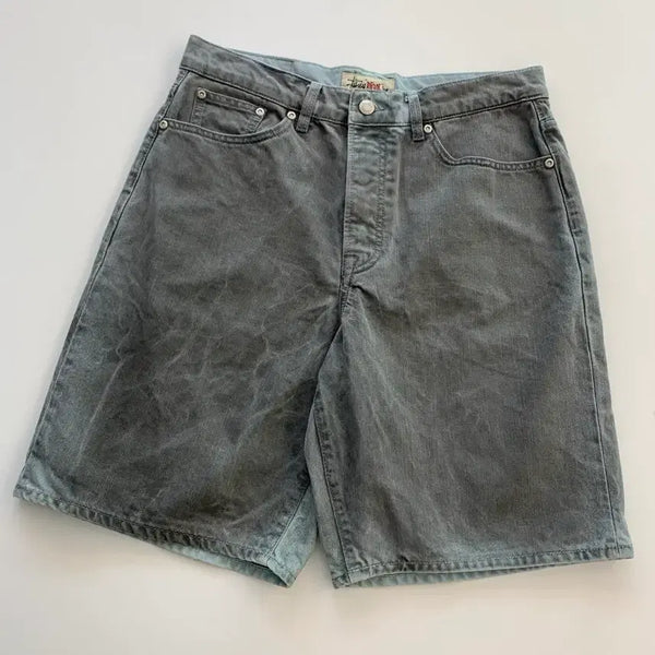 [BUNJANG] Stussy Grey Denim Shorts / 스투시 그레이 데님 반바지