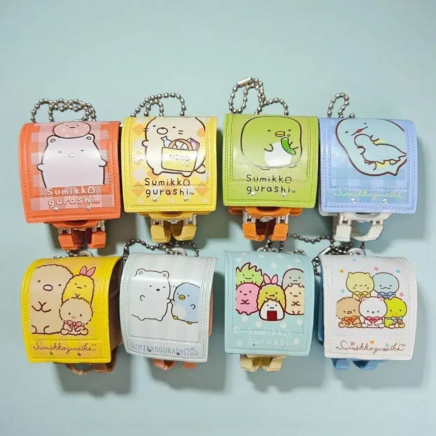 [BUNJANG] Sumikko Gurashi Rement Backpack Keyring Bundle Set (16 pieces) / 스미코구라시 백팩 키링 리멘트 8개 일괄!!