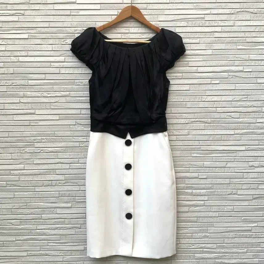 [BUNJANG] MICHAA Two-Tone Dress / 미샤 투톤 원피스