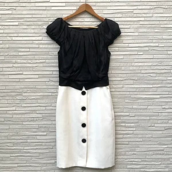 [BUNJANG] MICHAA Two-Tone Dress / 미샤 투톤 원피스