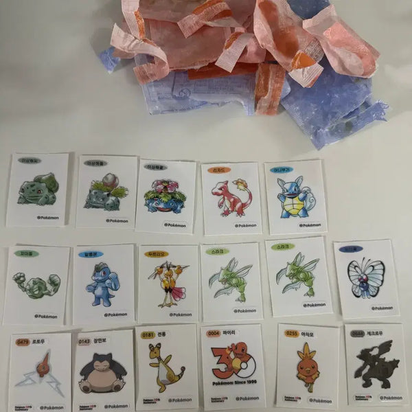 [BUNJANG] Pokemon Stickers Bundle Set / 포켓몬 띠뿌씰 일괄
