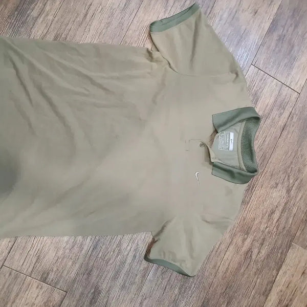 [BUNJANG] Nike Dri-FIT Short Sleeve Polo T-Shirt - Khaki (L) / 나이키 드라이핏 반팔 카키색 L