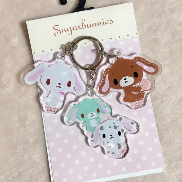 [BUNJANG] Sanrio Sugarbunnies Strap Charm Set / 산리오 슈가바니즈 스트랩 키링 챰 아베일