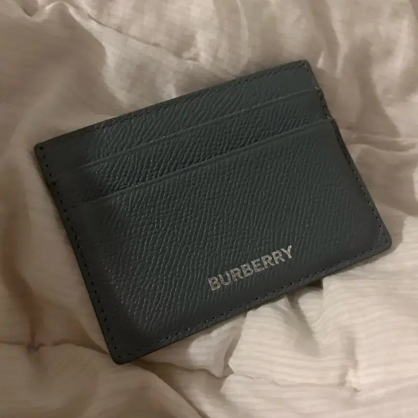 [BUNJANG] Burberry Grained Leather Cardholder Blue / 버버리 그레이니 카드지갑 블루색상