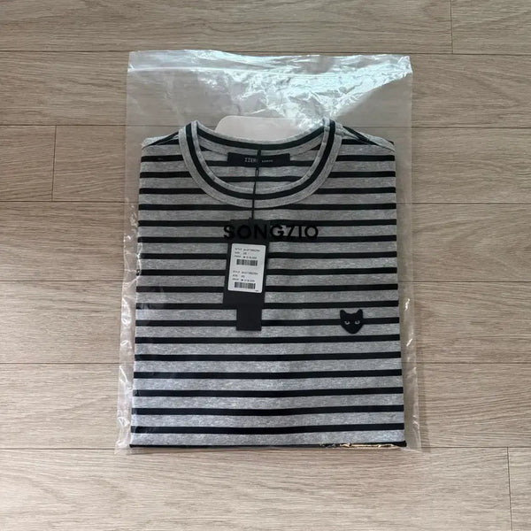 [BUNJANG] SONGZIO ZZERO Panther Curve Cut T-Shirt Black XS / [새제품] 송지오 지제로 커브컷 티셔츠 블랙 - XS