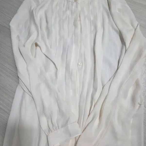 [BUNJANG] Uniqlo White Shirring Detail Long Dress / 유니클로 원피스 화이트