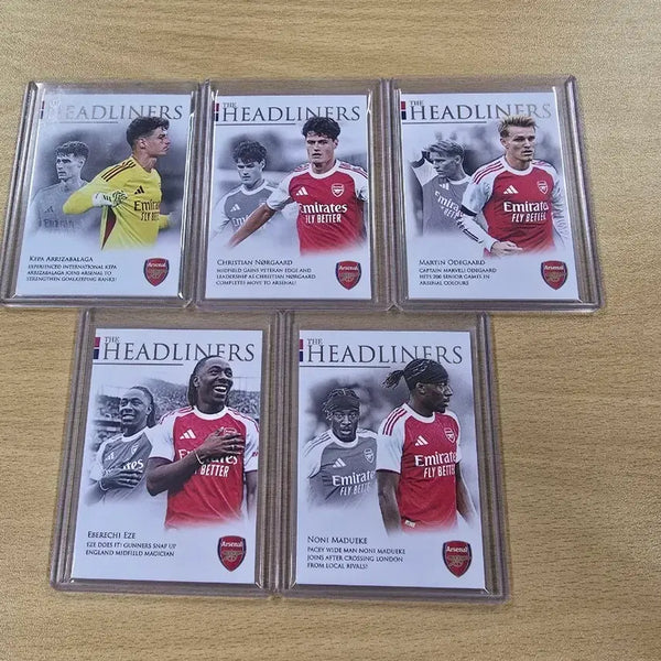 [BUNJANG] Futera Headliners 2025 Arsenal 149 Limited Edition Card Set / 2025 퓨테라 헤드라이너 아스날 149한정 5장랏 -516-