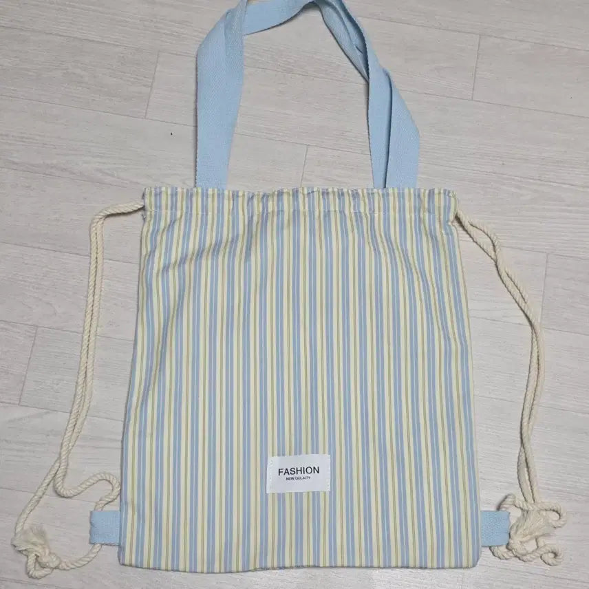 [BUNJANG] Two-Way Drawstring Eco Bag Backpack / 에코백 백팩 *투웨이* *복조리*