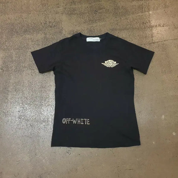 [BUNJANG] Off-White x Air Jordan x Dior Collaboration T-Shirt Black XL / 오프화이트 X 에어조던 X 디올 콜라보 반팔티 블랙 XL