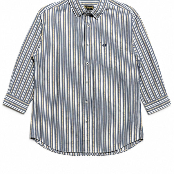 [BUNJANG] McGregor Vintage Cotton Stripe Shirt L / JPN 일본 빈티지 y2k 아메카지 맥그리거 코튼 스트라이프 셔츠 L