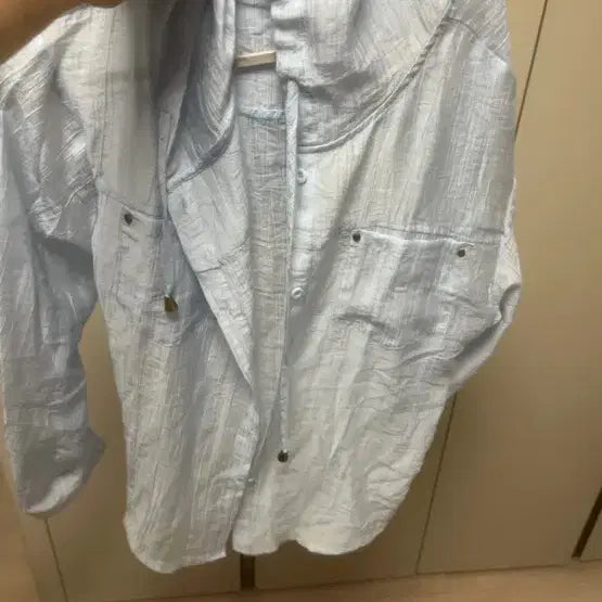 [BUNJANG] Sheer Hooded Shirt / 시스루 후드남방