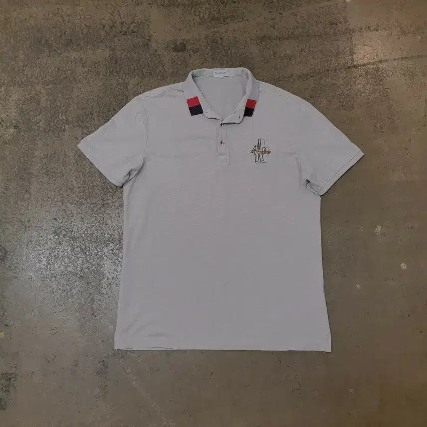 [BUNJANG] Moncler Polo T-Shirt Grey / 몽클레어 카라티 그레이