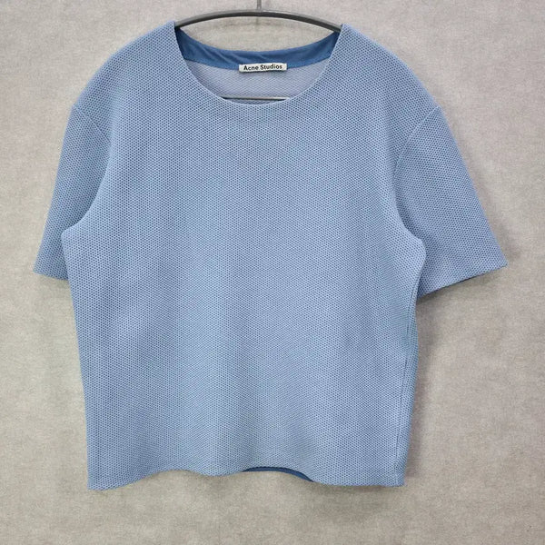 [BUNJANG] Acne Studios Honeycomb Texture Short Sleeve Knit Top M / 아크네 스튜디오 텍스처 반팔 니트 탑 ACNE STUDIOS