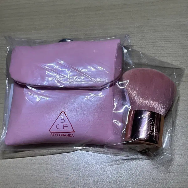 [BUNJANG] 3CE Mini Pouch Brush Set / 3CE 쓰리씨이 블러셔 미니 파우치 브러쉬 미개봉