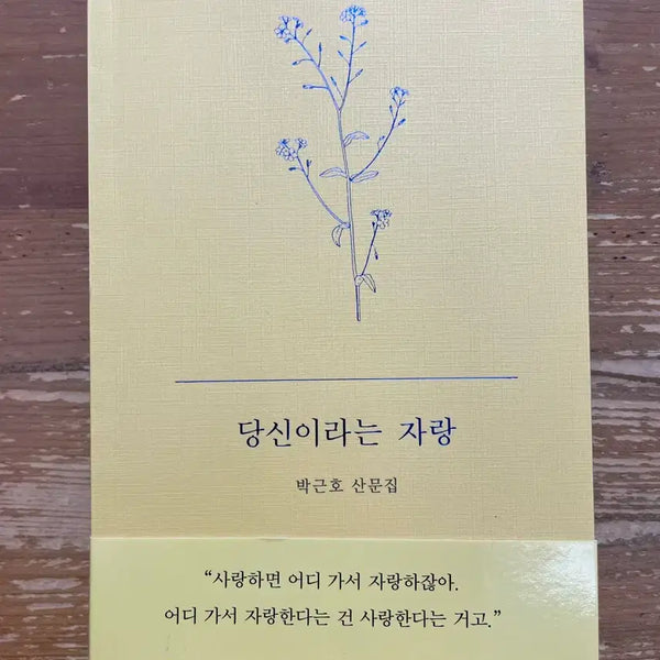 [BUNJANG] Your Pride: Park Geun-ho Essay Collection / 당신이라는 자랑 : 박근호 산문집