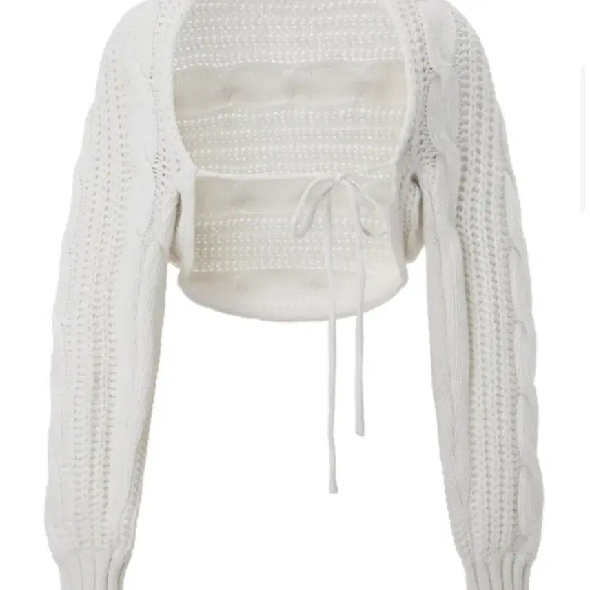 [BUNJANG] 3Times Cable Bolero Ivory / 쓰리타임즈 케이블 볼레로 쓰탐 아이보리 청순 에겐녀 폭닥