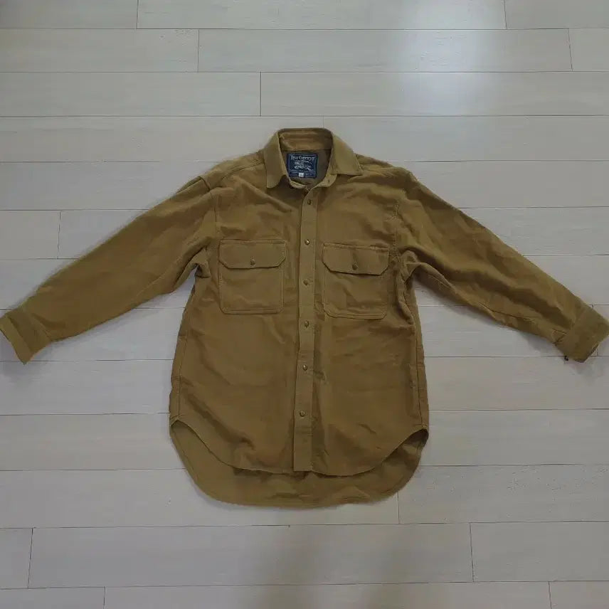 [BUNJANG] Burberry Corduroy Shirt Jacket Khaki S / 버버리 코듀로이 셔츠 자켓 카키 S