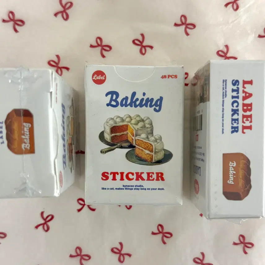 [BUNJANG] Baking Sticker Pack - 48 Pieces / 베이킹 스티커팩 - 48장