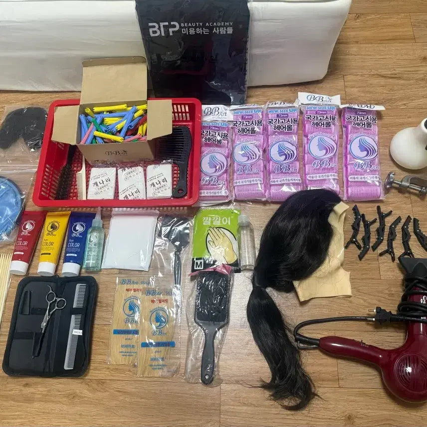 [BUNJANG] Full Set of Beauty Practical Exam Materials / 미용 실기재료 풀세트