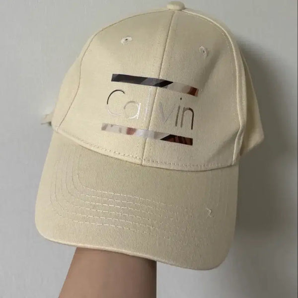 [BUNJANG] Calvin Klein Beige Ball Cap / 캘빈클라인 볼캡 베이지