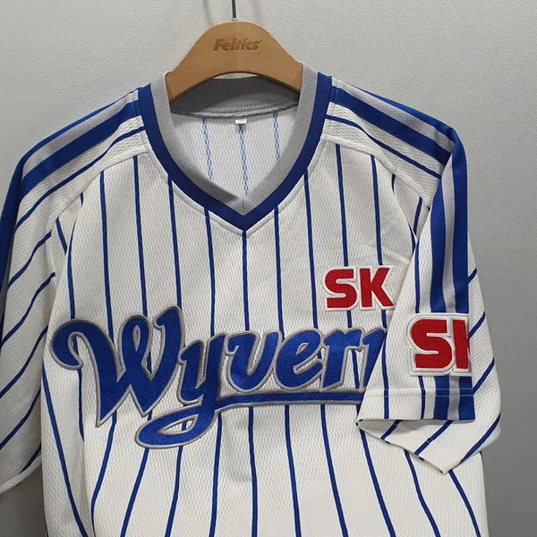 [BUNJANG] SK Wyverns Chameleon Inaugural Uniform - Size 100 / 카멜레온 SK와이번스 창단 유니폼 100사이즈 (가로58 앞76 뒤83)