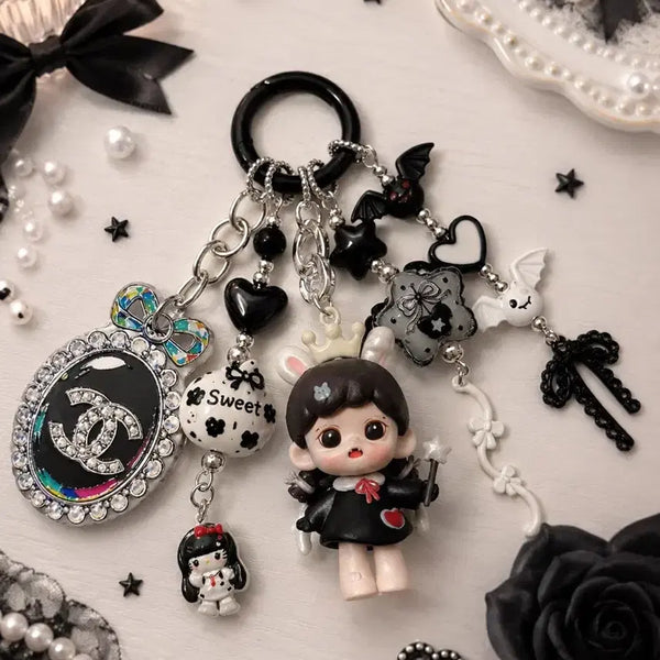 [BUNJANG] Zora Figure Handmade Bead Keychain / 조라 피규어 핸드메이드 비즈 키링