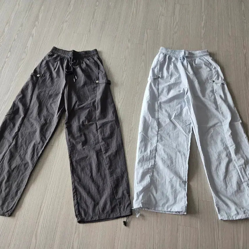 [BUNJANG] Cargo Jogger Pants (String Adjustable Waist & Ankle) / 카고 팬츠 먹섁/연소라색/새상품