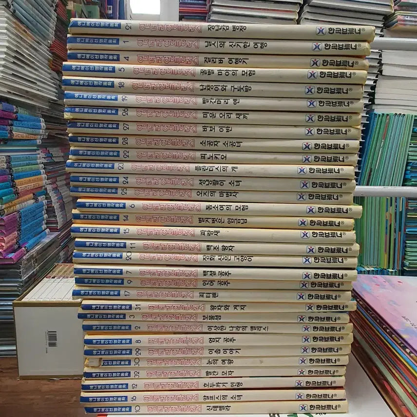 [BUNJANG] Korean Brunner Animation Masterpiece Fairy Tales 31-Volume Set Children's Books / 애니메이션 명작동화 한국브루너 31권 세트 어린이책 중고책