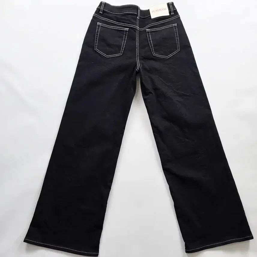 [BUNJANG] PLAC Jeans Black Denim Wide Fit Straight Leg Pants Size 28 / 플랙진 청바지 흑청 스판 와이드 데님팬츠 사이즈28 R6401