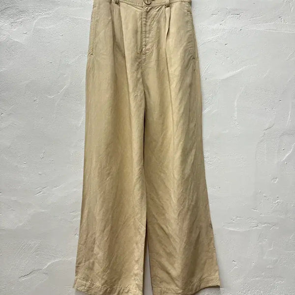 [BUNJANG] And Other Stories Women's Linen Blend Wide Leg Slacks Beige Size 55 / 앤아더스토리즈 여 슬랙스 베이지/인견린넨혼방/와이드 55