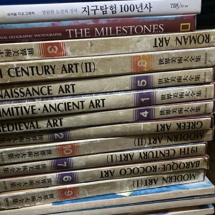 [BUNJANG] Dong-A Publishing World Art Exhibition Collection 10-Volume Set / 세계미술대전집 동아출판사 10권 세트 미술학 중고책