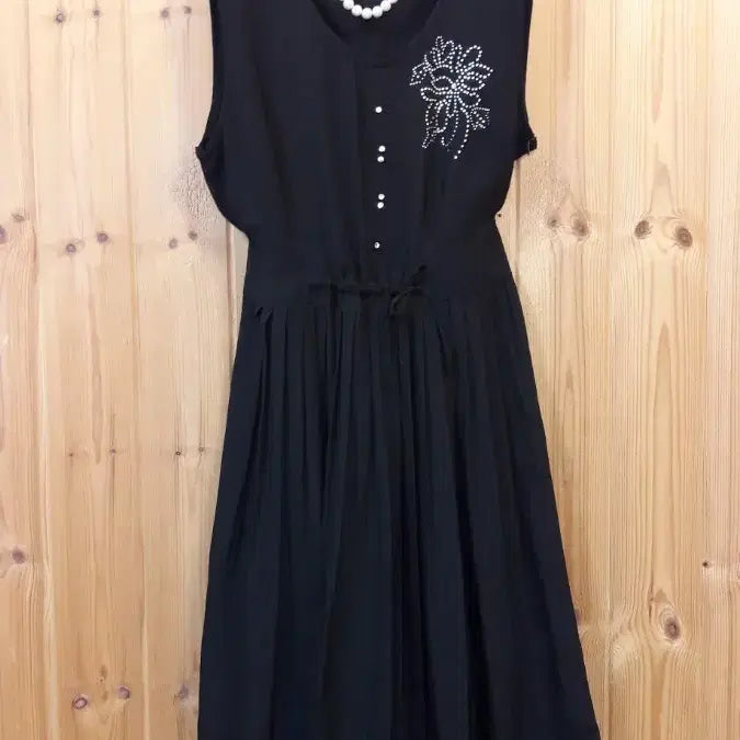 [BUNJANG] Jacquard Cubic Rayon Long Dress (New) / * 자갸드 큐빅 인견 롱 원피스        ( 새 상 품 )