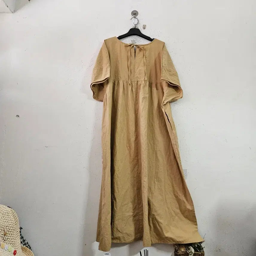 [BUNJANG] Wide Beige Dress / 와이드베이지색 원피스