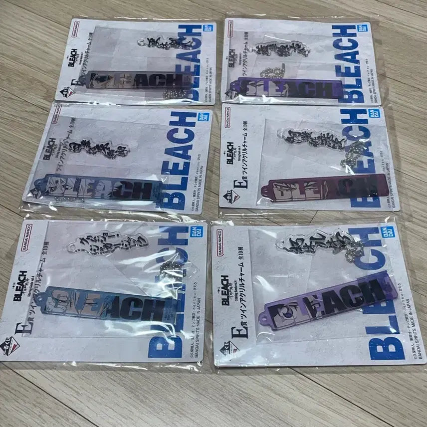 [BUNJANG] Bleach Lottery Prize E-Prize Acrylic Keychains Bundle Set / (일괄 1.0)블리치 쿠지 E상 6종 일괄 판매