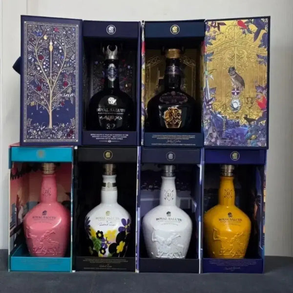 [BUNJANG] Royal Salute Whisky Empty Bottles Bundle Set / 로얄살루트 위스키 공병 일괄