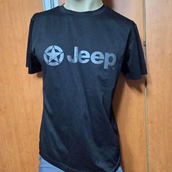 [BUNJANG] JEEP Round Neck Short Sleeve T-Shirt Black M / JEEP지프라운드넥반팔티95(M)입니다