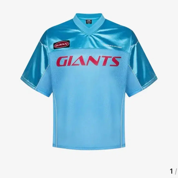 [BUNJANG] Lotte Giants Rugby T-Shirt (M, Free Size) / 롯데 자이언츠 럭비티 m free