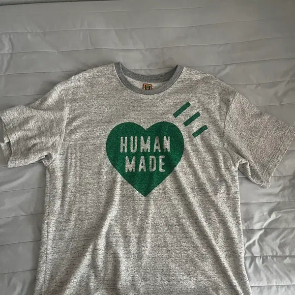 [BUNJANG] Human Made File Logo T-shirt XL / 휴먼메이드 파일티셔츠 그레이 xl