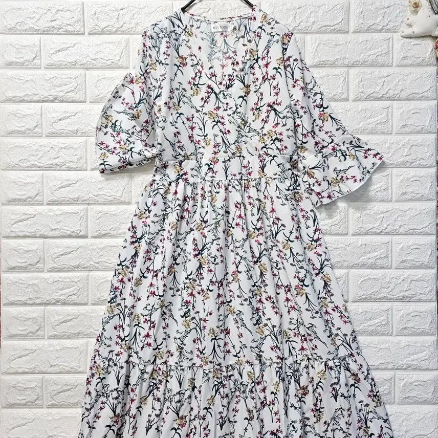 [BUNJANG] Floral Long Dress / 플라워 롱원피스